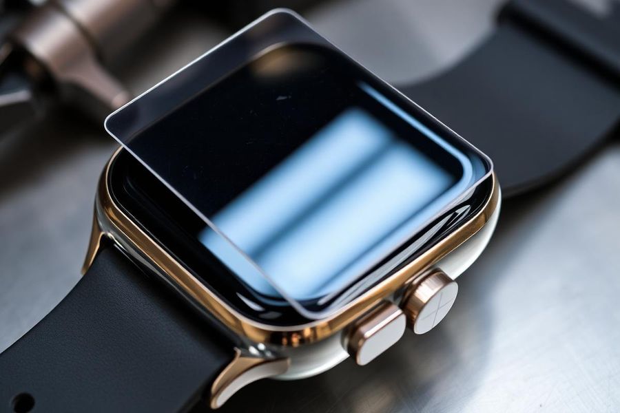 Samsung Galaxy Watch s ochrannou fólií na displeji i rámečku