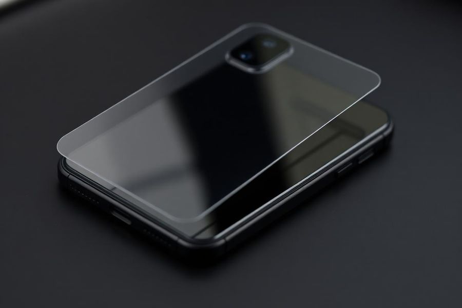 iPhone 14 s ochrannou fólií na zadním skle a rámečku
